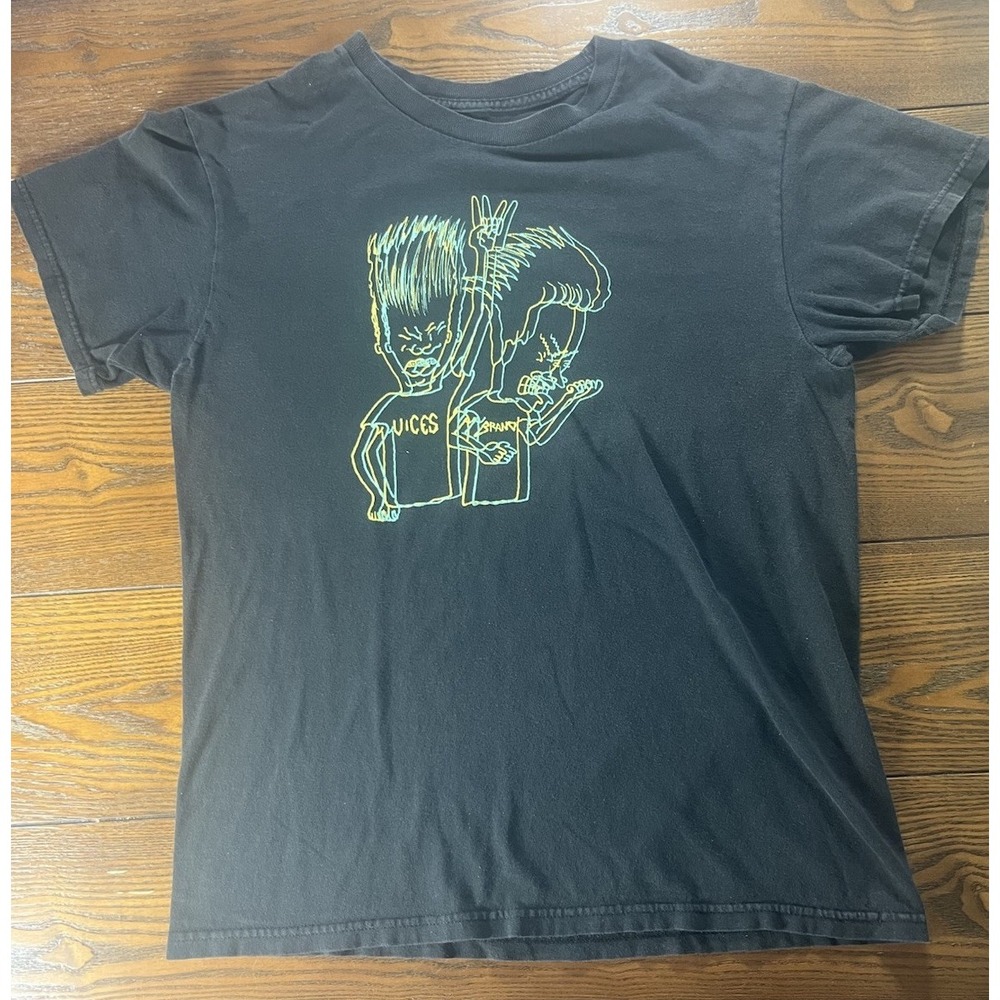 Beavis and Butthead Rocking Out Vices Brand Men's Black Size Medium